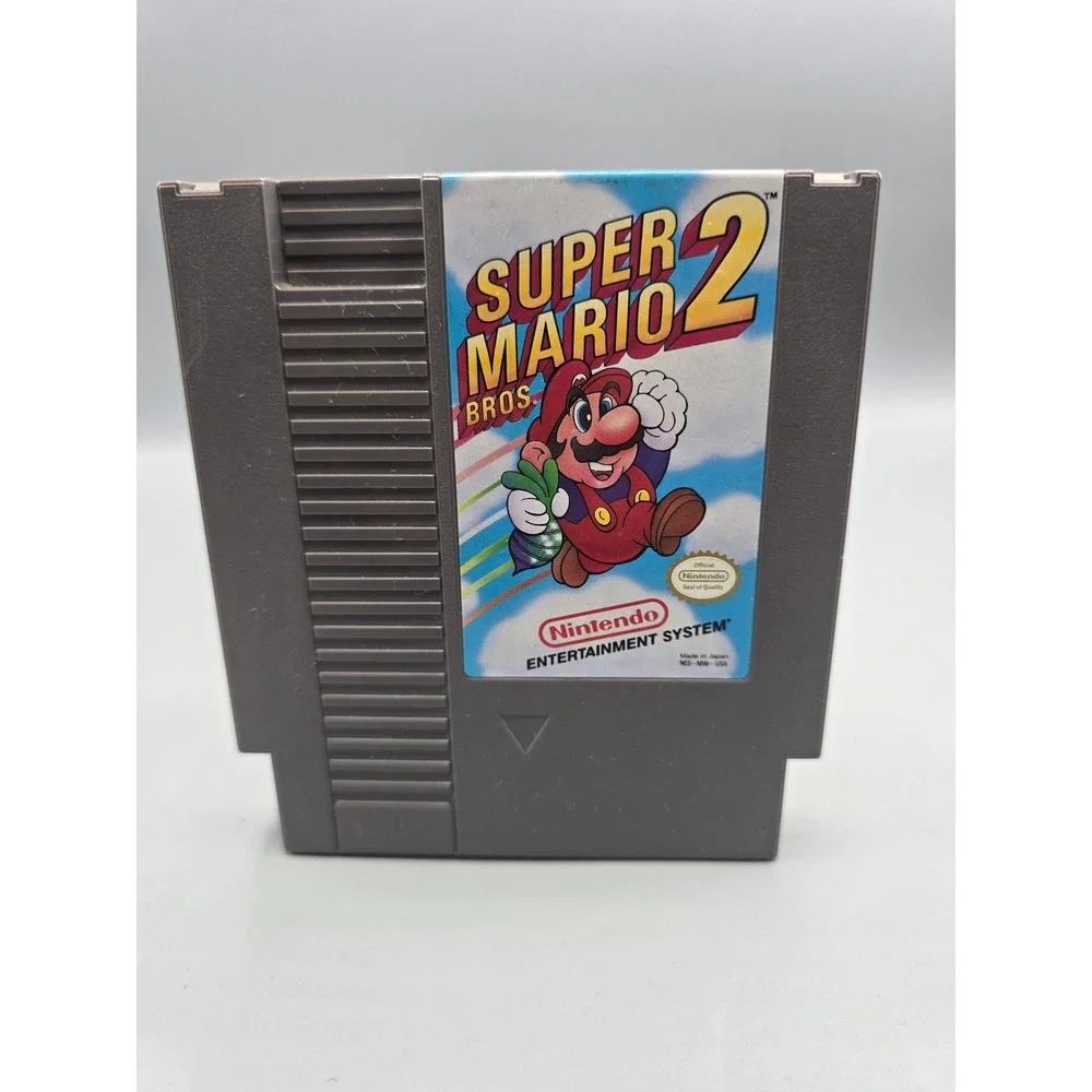 Super Mario Bros 2 Nintendo NES‎ Video Game Cartridge NES-MW-USA REV-A Authentic